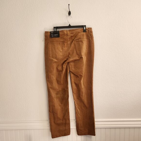 Jones New York Women's Size 14/32‎ The Lexington Straight Leg Brown Pants NWT - Picture 5 of 7